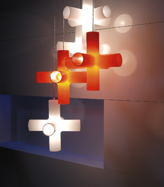 crosslight cluster white orange -  red dot